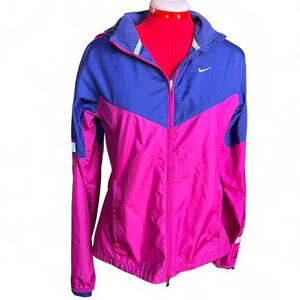 Nike Pink & Purple Running Hooded Windbreaker